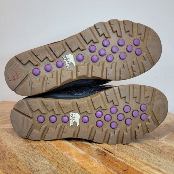 EUC Sorel Disney Youth Whitney Short Frozen 2 Boots In Purple Size 5 LY3669-594 - Picture 3 of 9